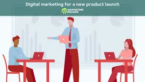 Animated picture showing an office and 3 people working